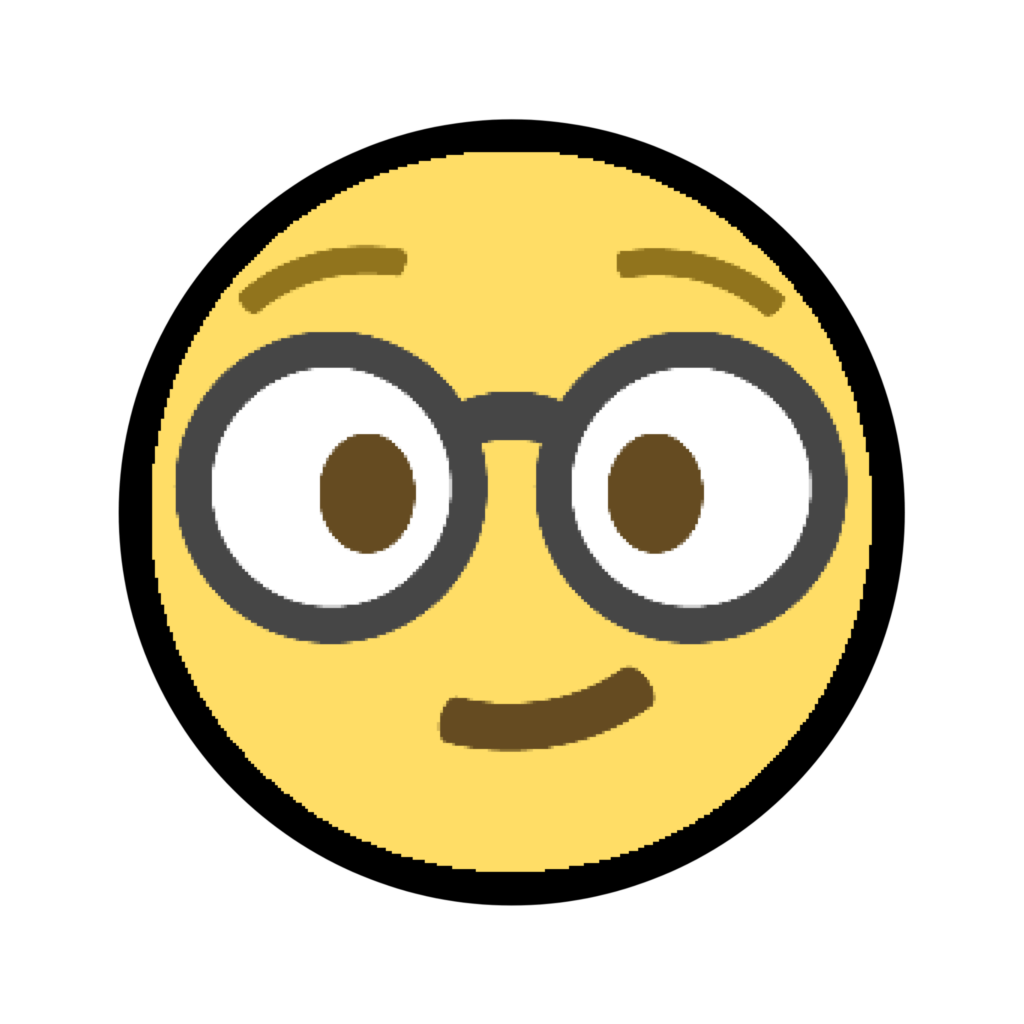 Nerd Emoji PNG