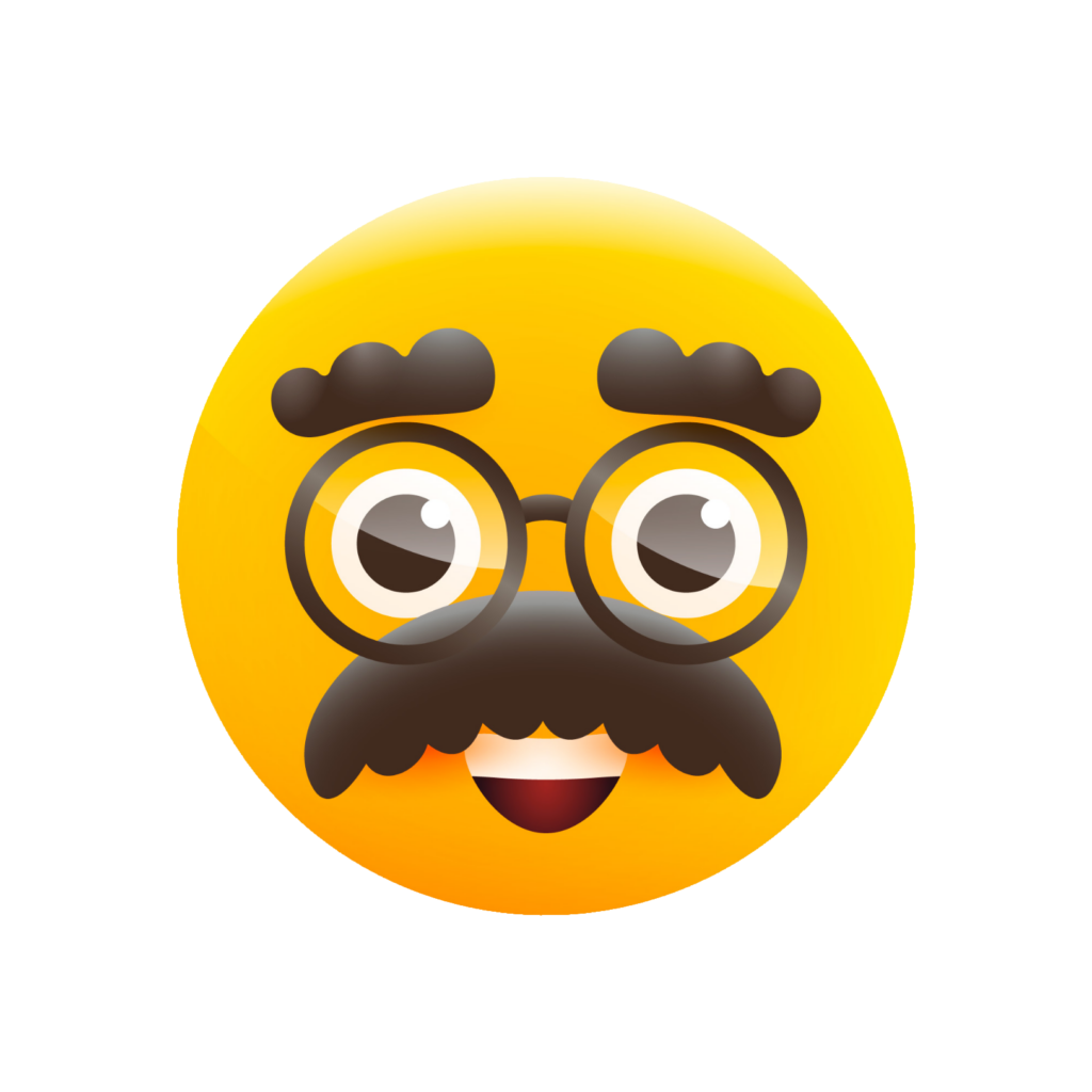 Animated Nerd Face Emoji PNG