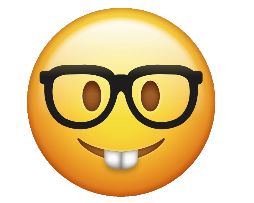 Nerd face Emoji PNG