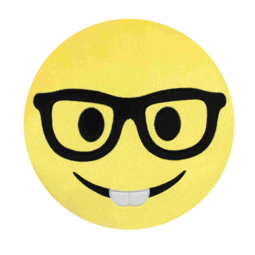 Yellow Nerd Emoji PNG