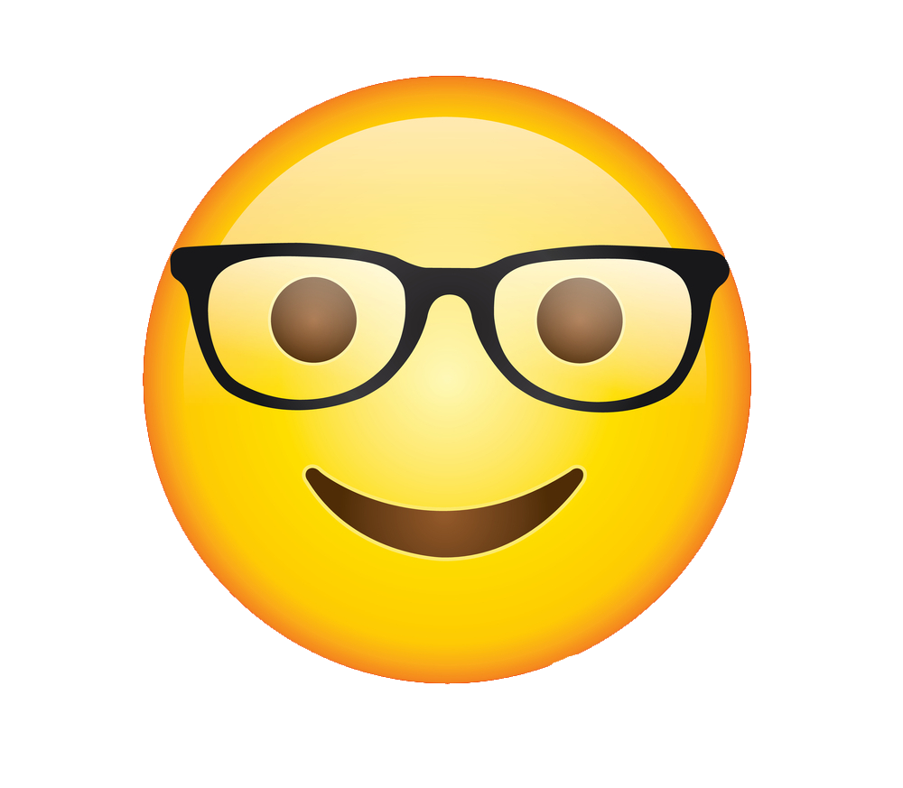 Nerd Emoji PNG image