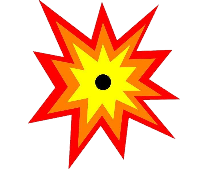 Explosion Flame vector Png