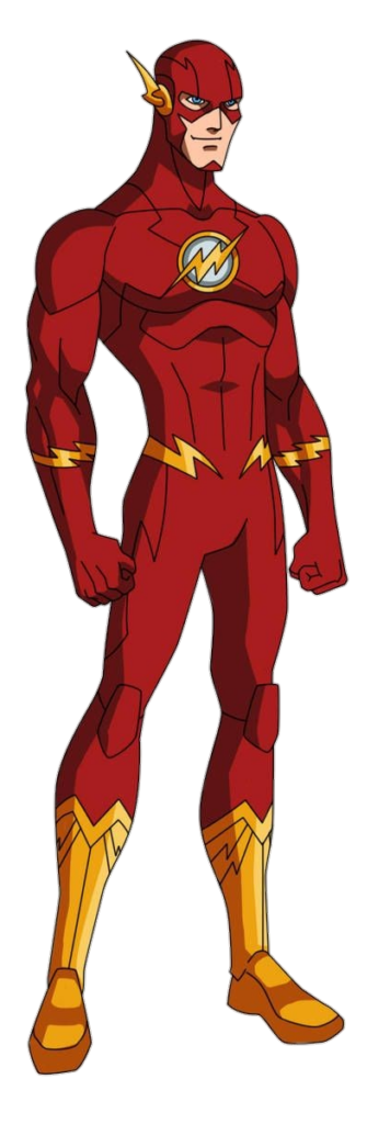 DC Flash character clipart PNG