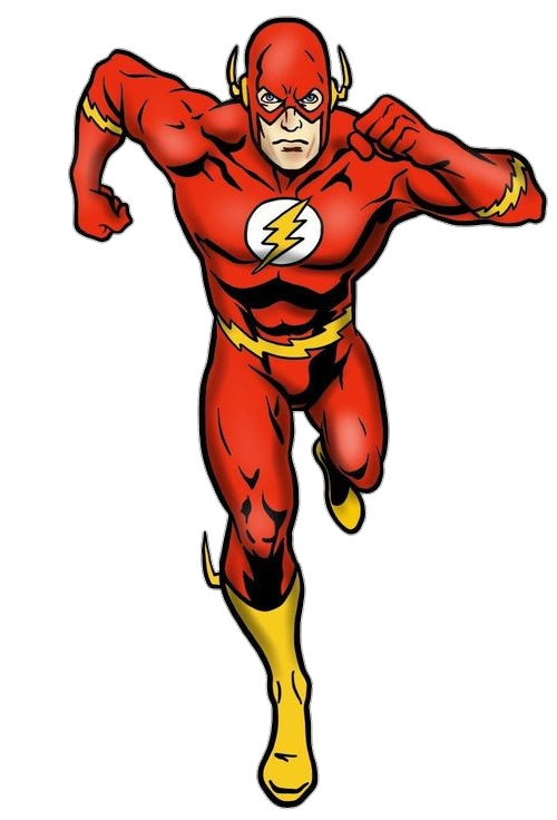 Running Flash Character PNG