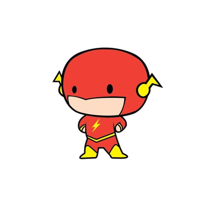 Cute Flash Character clipart PNG