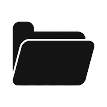 Black Folder Icon Png