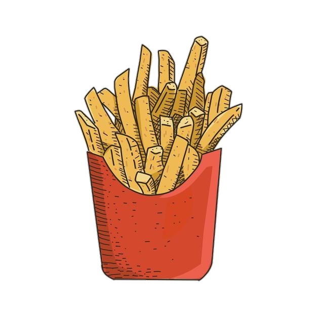 Aesthetic French Fries Png