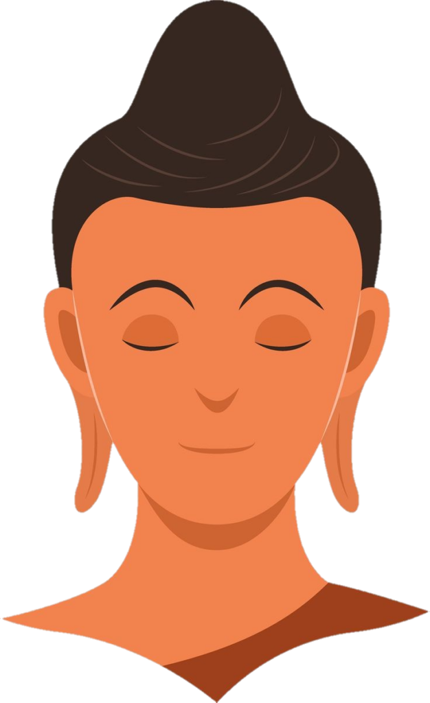 Gautam Buddha face Vector png