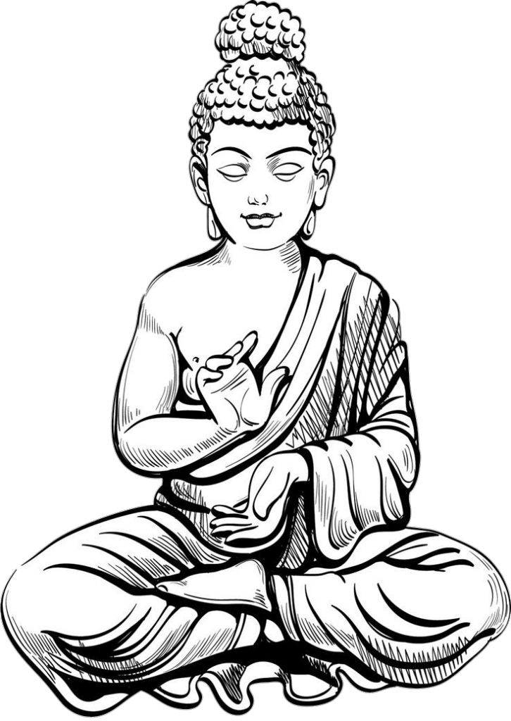 Gautam Buddha outline png