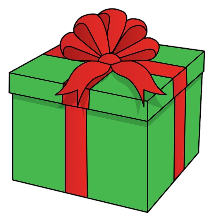 Green Gift Box Png
