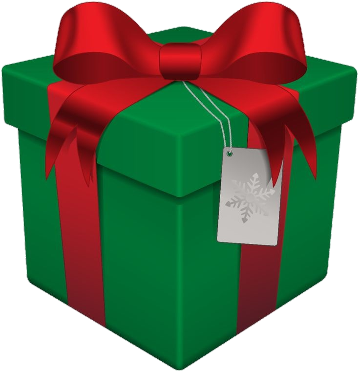 Green Gift Box Png