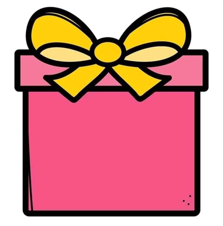 Pink Gift Box vector Png