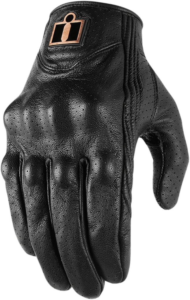 Single Black Leather Glove Png 