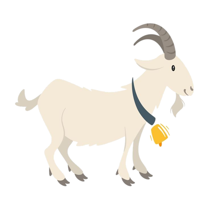 White Goat vector Png