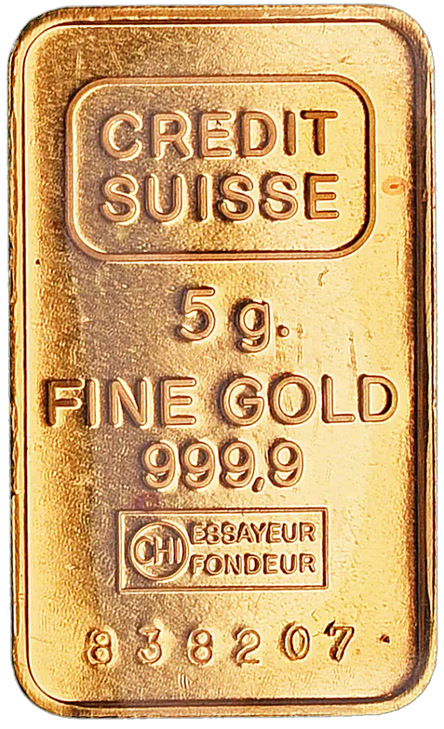 5 Gram Gold Bar Png