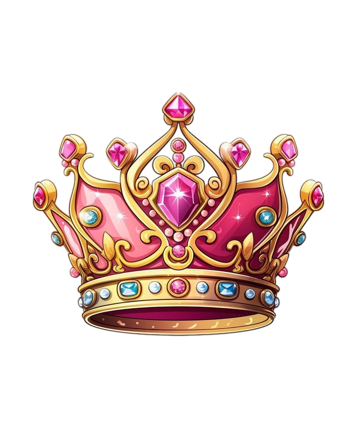 Diamond Golden Crown clipart Png