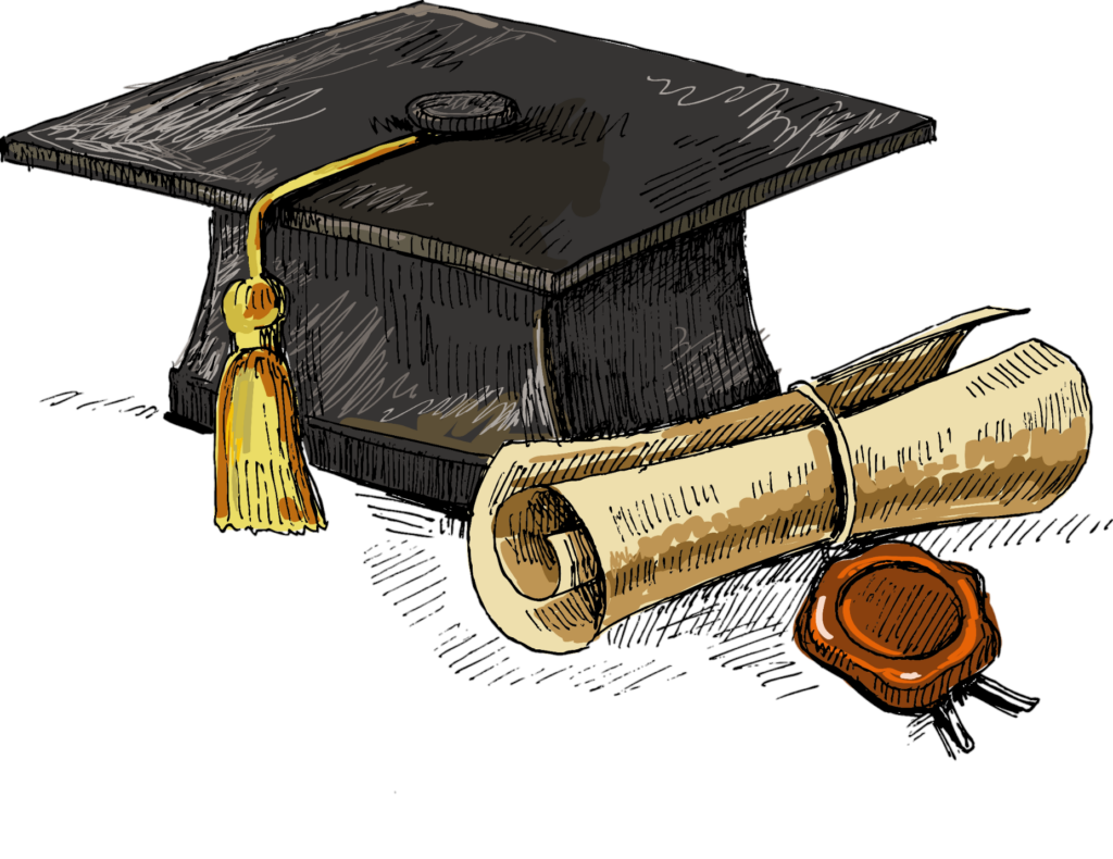 Graduation Cap and Diploma - Lori Whitlock's SVG Shop