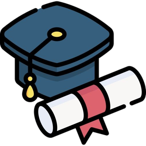 Graduation Cap and Diploma Vector Icon Png