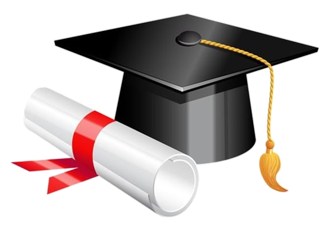 Graduation Cap and Diploma Png