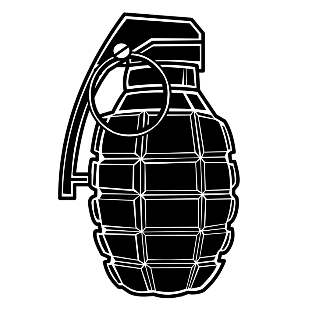 Hand Grenade Silhouette Png