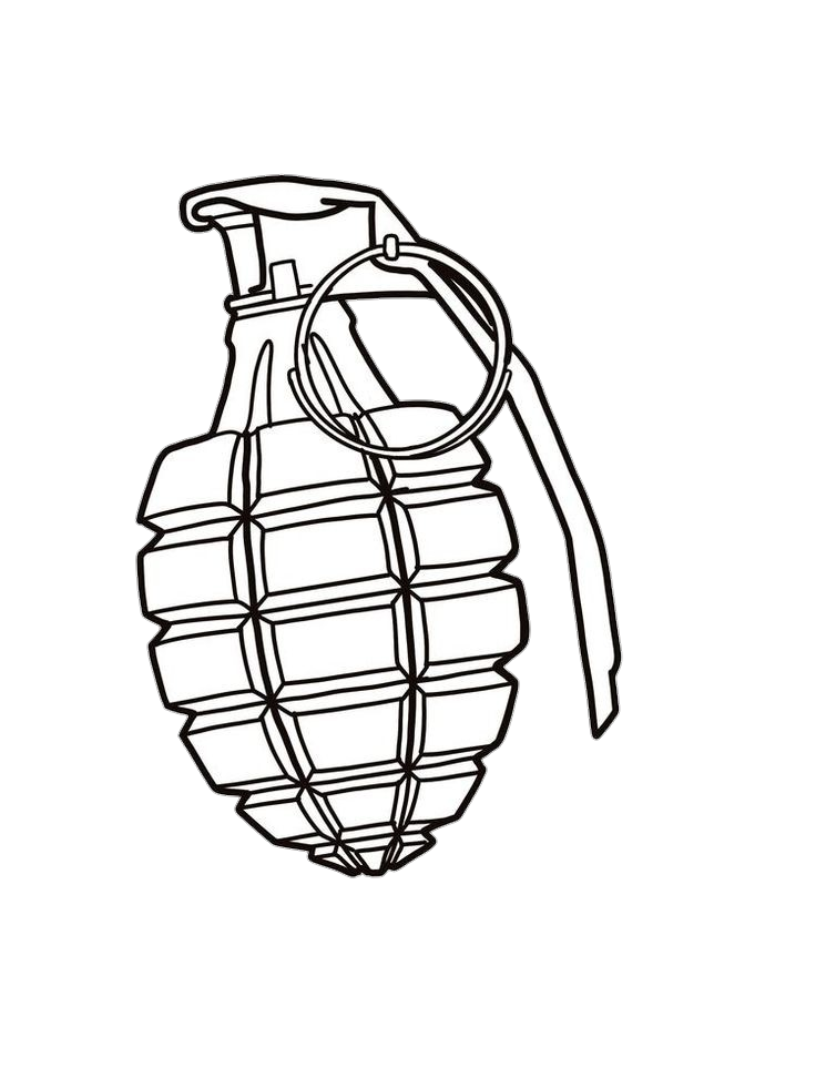 Grenade Outline Png
