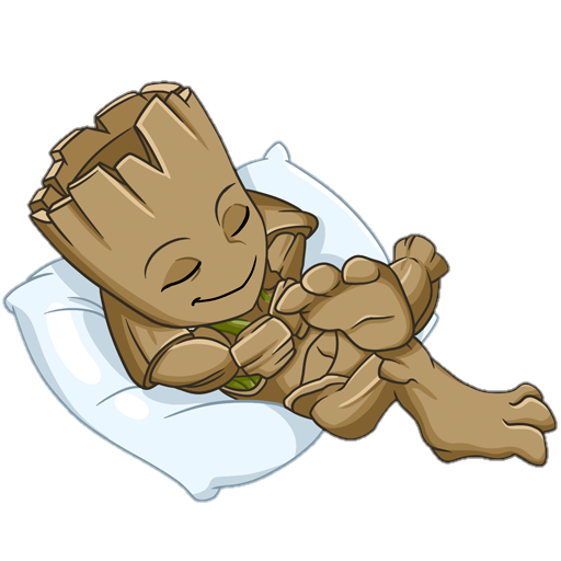 Sleeping Groot Clipart Png