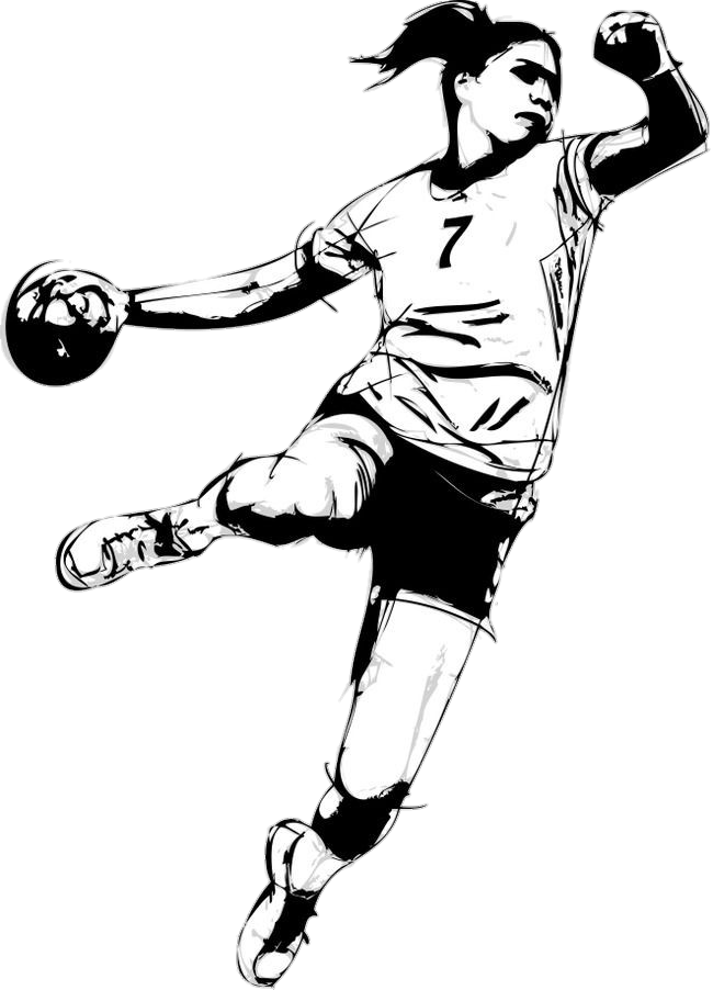 Handball Player Sketch Png