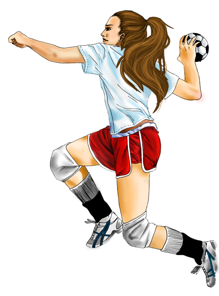 Handball Girl Player clipart Png