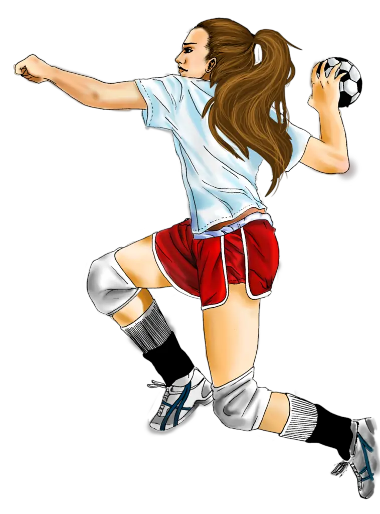 Handball Girl Player clipart Png