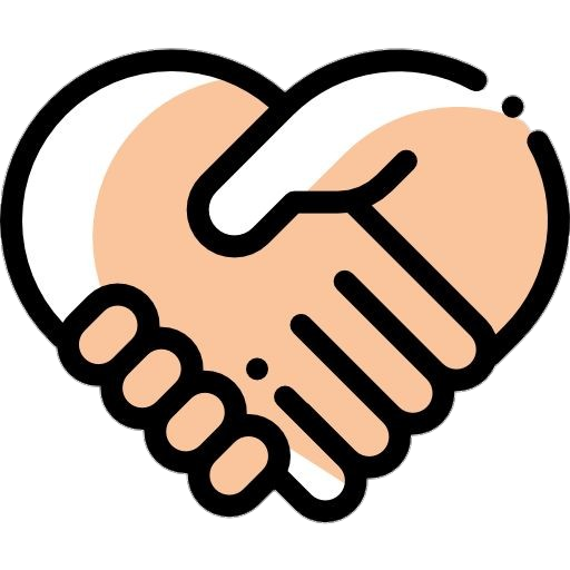 Heart Handshake Logo icon Png