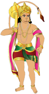 Standing Hanuman Png clipart