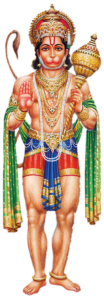 Standing Hanuman Png with Transparent Background 