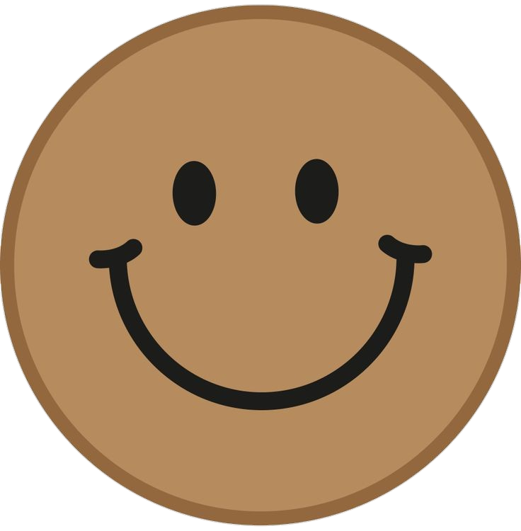 Brown Happy Face Emoji Png