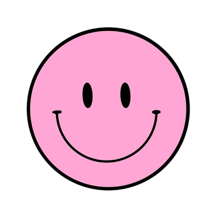 Pink Happy Face clipart Png