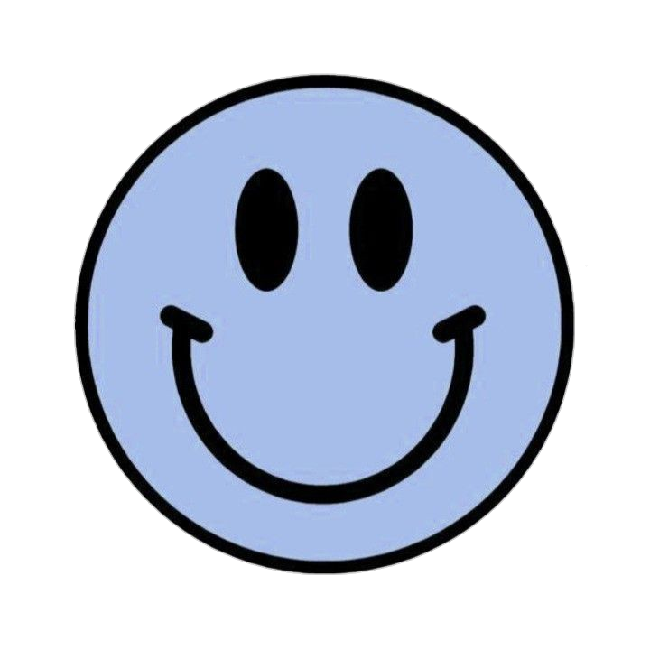 Blue Happy Face Png