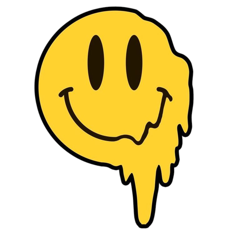 Melting Happy Face Png