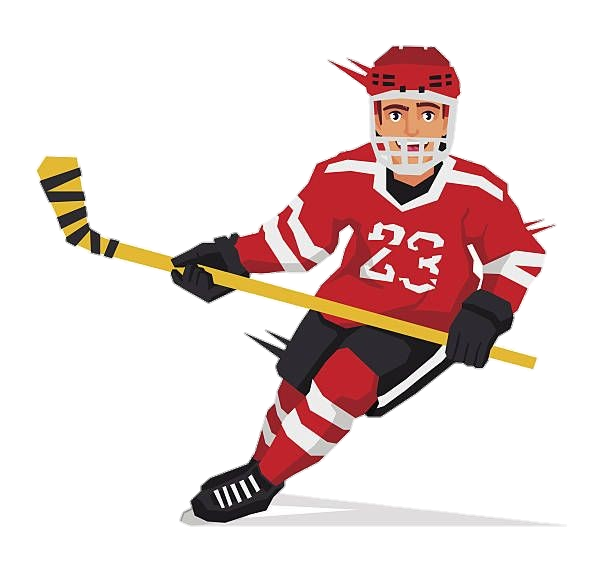 Hockey Player Illustration Png