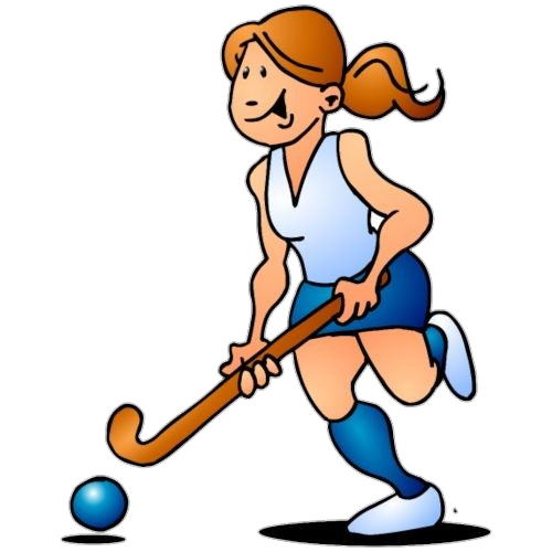 Women Playing Hockey clipart Png