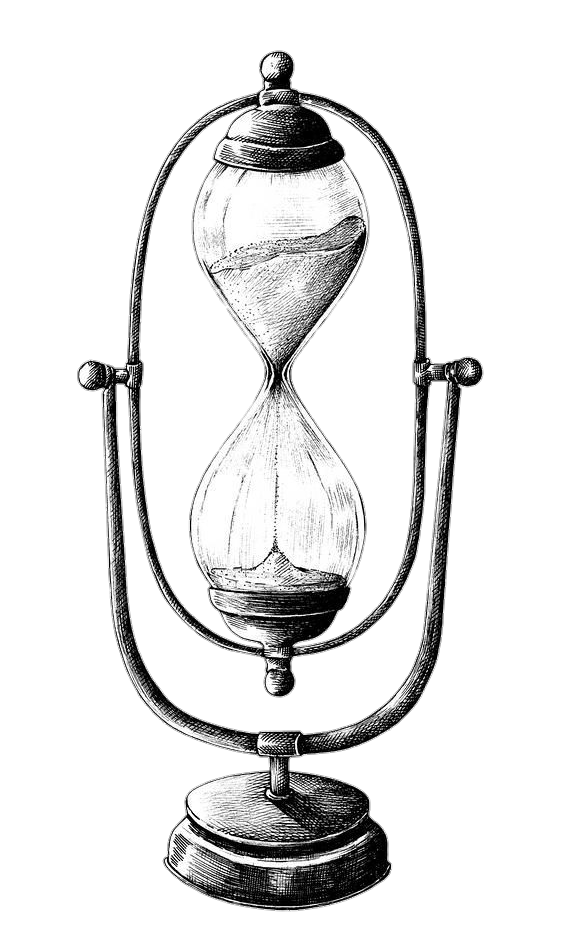 Old Hourglass Sketch Png