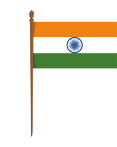 Indian Flag Vector Icon Png