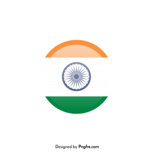 Round Indian Flag Png