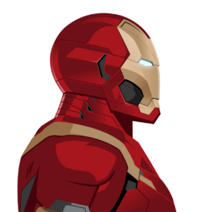 Iron Man face Illustration Png