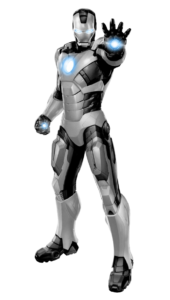 Iron Man Silver suit Png