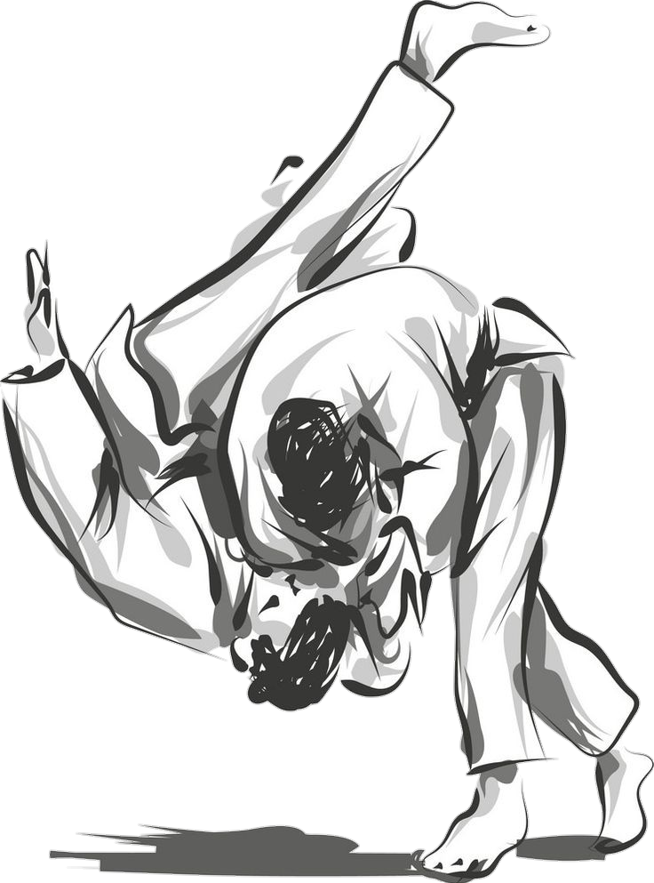 Judo Fight vector Png