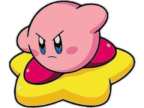 Kirby on Star PNG