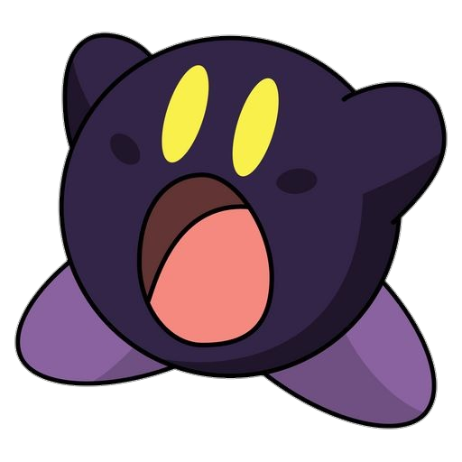 Shocked Kirby Vector PNG