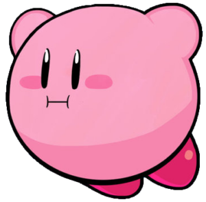 Flying Kirby Cartoon PNG