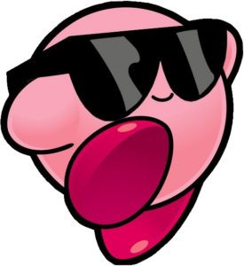 Cool Sunglasses Kirby PNG