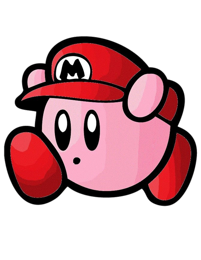 Super Mario Bros Kirby PNG