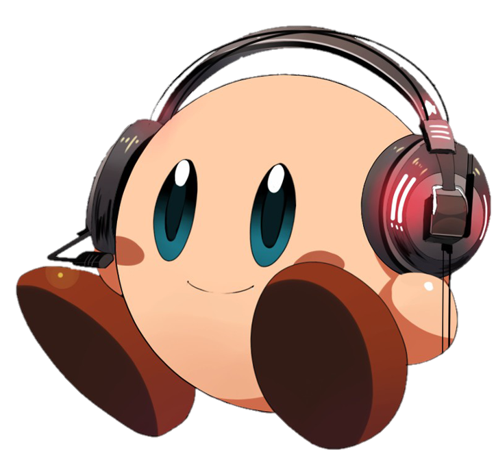 Headphone Kirby Clipart PNG